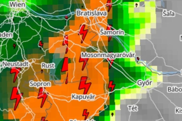 Vihar - Meteorolgia: szaknyugaton s az Alpokaljn vrhat krokoz vihar