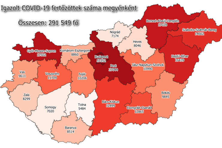 62 fertztt Vasban, 2982 Magyarorszgon, 157-en meghaltak
