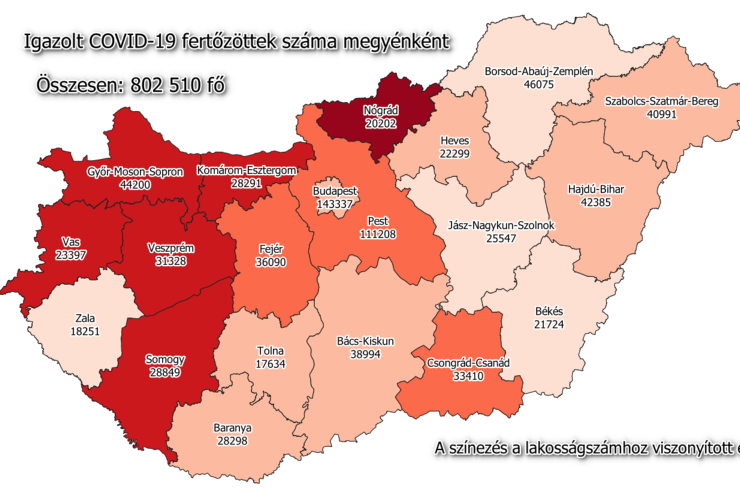 9 j fertztt Vasban, 164 Magyarorszgon, 21-en meghaltak