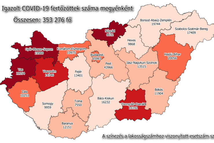 23 j fertztt Vasban, 573 Magyarorszgon, 111-en meghaltak