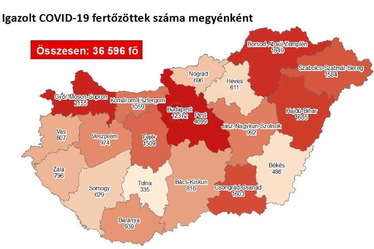 43 j fertztt Vasban, 1374 Magyarorszgon, 20-an meghaltak