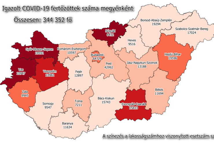 26 j fertztt Vasban, 696 Magyarorszgon, 128-an meghaltak