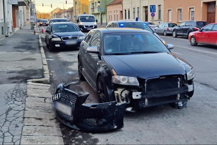 Figyelmetlensgbl baleset a Vrsmarty Mihly utcban Szombathelyen