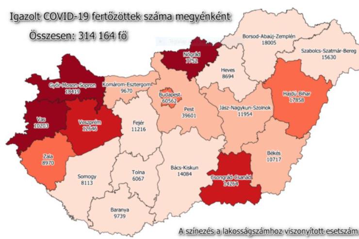 Koronavírus-járvány: 104 beteg hunyt el, 2610-zel nőtt a fertőzöttek száma Magyarországon