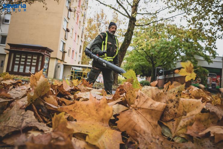 A Váci Mihály utcában folytatódott az őszi nagytakarítás