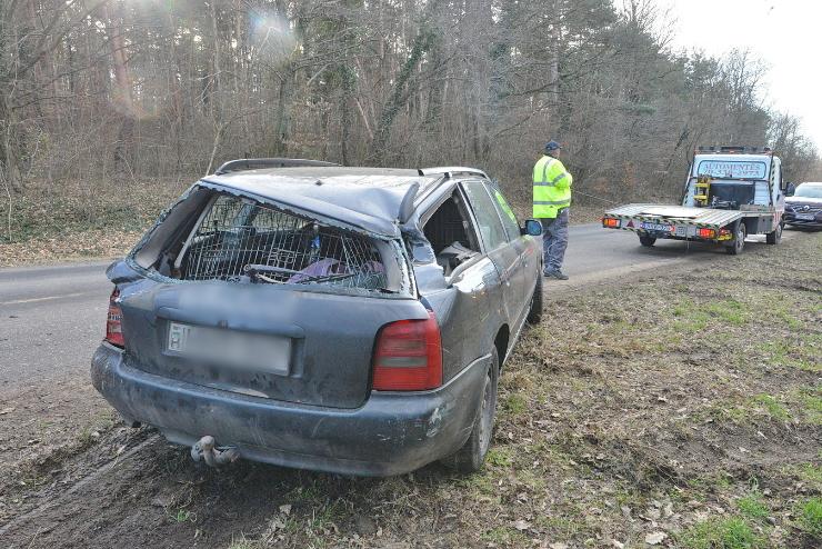 Súlyos fejsérülést szenvedett az Audival fának csapódó, biztonsági övet nem használó idős asszony