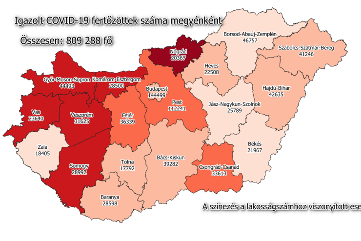 Egy új fertőzött Vasban, 26 Magyarországon, egy beteg meghalt 