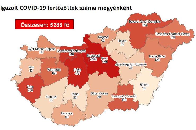 73-mal emelkedett a fertőzöttek száma Magyarországon