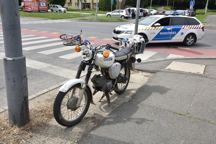 Slyosan megsrlt a motoros el teker kerkpros Szombathelyen 