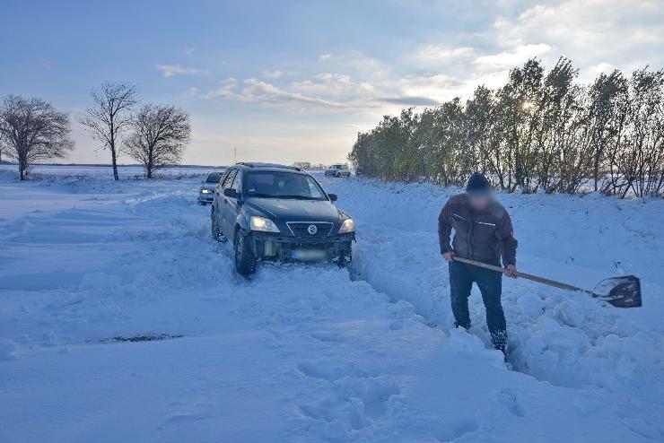 Hóátfúvás nehezíti a közlekedést Vas megyében 