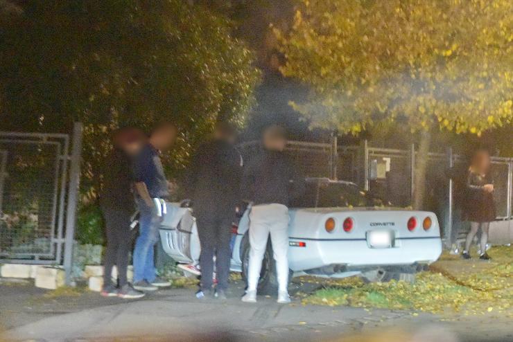 Kerítésnek ütközött egy Corvette Szombathelyen 