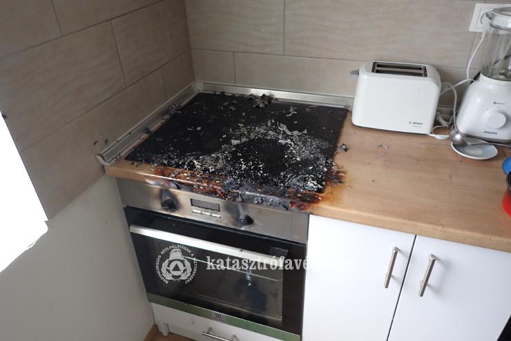 Tűzhelyen felejtett olaj gyulladt ki egy körmendi családi ház konyhájában