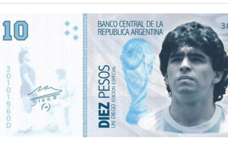 Bankjegyre kerlhet Diego Maradona